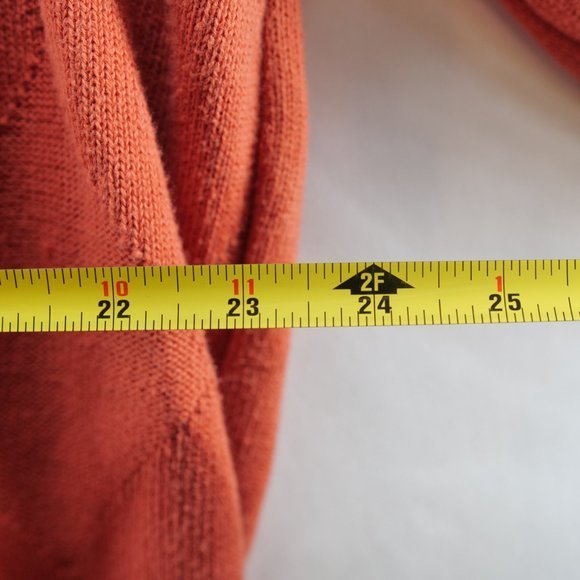 LYLE&SCOTT SCOTLAND MENS SZ L V-NECK ORANGE COMBED COTTON PULLOVER SWEATER - Picture 5 of 7